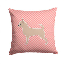 Load image into Gallery viewer, Chihuahua Checkerboard Pink Throw Pillow - 14x14 Decorative Pillow – Art for Your Home &amp; Patio BB3650PW1414