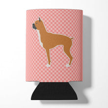 Load image into Gallery viewer, Boxer Checkerboard Pink Can or Bottle Hugger BB3653CC