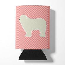Load image into Gallery viewer, Komondor Checkerboard Pink Can or Bottle Hugger BB3655CC