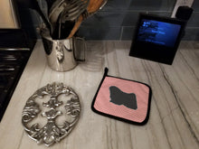 Load image into Gallery viewer, Puli Checkerboard Pink Pot Holders - Set of 2 - Heat-Resistant Kitchen Essentials BB3663PTHD