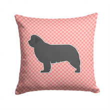 Load image into Gallery viewer, Newfoundland Checkerboard Pink Throw Pillow - 14x14 Decorative Pillow – Art for Your Home &amp; Patio BB3664PW1414