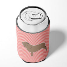 Load image into Gallery viewer, Neapolitan Mastiff Checkerboard Pink Can or Bottle Hugger BB3665CC