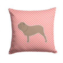 Load image into Gallery viewer, Neapolitan Mastiff Checkerboard Pink Throw Pillow - 14x14 Decorative Pillow – Art for Your Home &amp; Patio BB3665PW1414