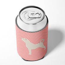 Load image into Gallery viewer, Anatolian Shepherd Checkerboard Pink Can or Bottle Hugger BB3677CC