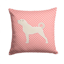 Load image into Gallery viewer, Anatolian Shepherd Checkerboard Pink Throw Pillow - 14x14 Decorative Pillow – Art for Your Home &amp; Patio BB3677PW1414