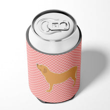 Load image into Gallery viewer, Fila Brasileiro Checkerboard Pink Can or Bottle Hugger BB3679CC