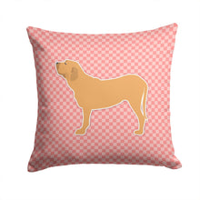 Load image into Gallery viewer, Fila Brasileiro Checkerboard Pink Throw Pillow - 14x14 Decorative Pillow – Art for Your Home &amp; Patio BB3679PW1414