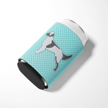 Load image into Gallery viewer, English Setter  Checkerboard Blue Can or Bottle Hugger BB3681CC