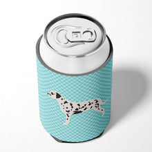 Load image into Gallery viewer, Dalmatian  Checkerboard Blue Can or Bottle Hugger BB3683CC