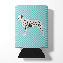 Load image into Gallery viewer, Dalmatian  Checkerboard Blue Can or Bottle Hugger BB3683CC