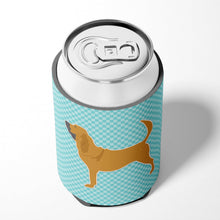 Load image into Gallery viewer, Bloodhound  Checkerboard Blue Can or Bottle Hugger BB3684CC
