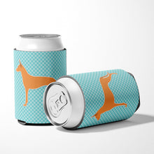 Load image into Gallery viewer, Pharaoh Hound  Checkerboard Blue Can or Bottle Hugger BB3688CC