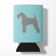 Load image into Gallery viewer, Kerry Blue Terrier  Checkerboard Blue Can or Bottle Hugger BB3692CC