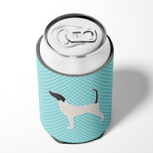 Load image into Gallery viewer, English Pointer  Checkerboard Blue Can or Bottle Hugger BB3695CC
