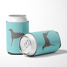 Load image into Gallery viewer, Scottish Deerhound  Checkerboard Blue Can or Bottle Hugger BB3696CC