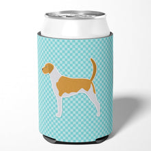 Load image into Gallery viewer, American Foxhound  Checkerboard Blue Can or Bottle Hugger BB3698CC