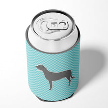 Load image into Gallery viewer, Irish Wolfhound  Checkerboard Blue Can or Bottle Hugger BB3703CC