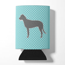 Load image into Gallery viewer, Irish Wolfhound  Checkerboard Blue Can or Bottle Hugger BB3703CC