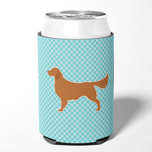 Load image into Gallery viewer, Golden Retriever  Checkerboard Blue Can or Bottle Hugger BB3704CC