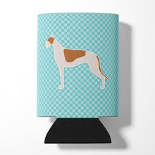 Load image into Gallery viewer, Greyhound  Checkerboard Blue Can or Bottle Hugger BB3705CC
