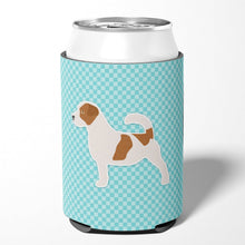 Load image into Gallery viewer, Jack Russell Terrier  Checkerboard Blue Can or Bottle Hugger BB3707CC