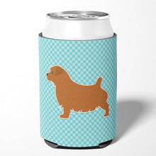 Load image into Gallery viewer, Norfolk Terrier  Checkerboard Blue Can or Bottle Hugger BB3709CC