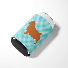 Load image into Gallery viewer, Norfolk Terrier  Checkerboard Blue Can or Bottle Hugger BB3709CC