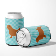 Load image into Gallery viewer, Norfolk Terrier  Checkerboard Blue Can or Bottle Hugger BB3709CC