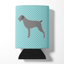 Load image into Gallery viewer, German Wirehaired Pointer Checkerboard Blue Can or Bottle Hugger BB3711CC