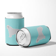 Load image into Gallery viewer, Spanish Water Dog Checkerboard Blue Can or Bottle Hugger BB3715CC
