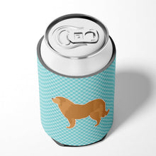 Load image into Gallery viewer, Caucasian Shepherd Dog Checkerboard Blue Can or Bottle Hugger BB3725CC