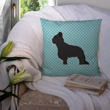 Load image into Gallery viewer, Briard Checkerboard Blue Throw Pillow - 14x14 Decorative Pillow – Art for Your Home &amp; Patio BB3726PW1414