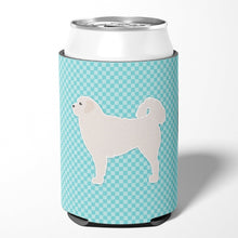 Load image into Gallery viewer, Polish Tatra Sheepdog Checkerboard Blue Can or Bottle Hugger BB3727CC