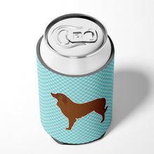 Load image into Gallery viewer, Portuguese Sheepdog Dog Checkerboard Blue Can or Bottle Hugger BB3731CC