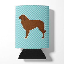 Load image into Gallery viewer, Portuguese Sheepdog Dog Checkerboard Blue Can or Bottle Hugger BB3731CC