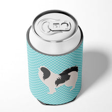 Load image into Gallery viewer, Japanese Chin Checkerboard Blue Can or Bottle Hugger BB3737CC