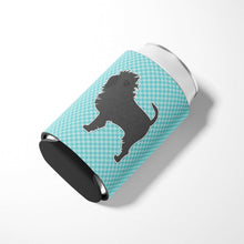 Load image into Gallery viewer, Affenpinscher Checkerboard Blue Can or Bottle Hugger BB3748CC