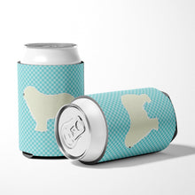 Load image into Gallery viewer, Komondor Checkerboard Blue Can or Bottle Hugger BB3755CC