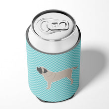 Load image into Gallery viewer, English Mastiff Checkerboard Blue Can or Bottle Hugger BB3756CC