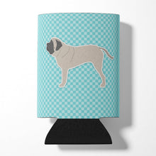 Load image into Gallery viewer, English Mastiff Checkerboard Blue Can or Bottle Hugger BB3756CC