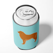 Load image into Gallery viewer, Leonberger Checkerboard Blue Can or Bottle Hugger BB3758CC