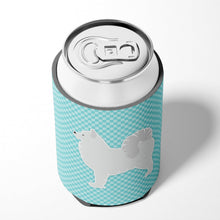 Load image into Gallery viewer, Samoyed Checkerboard Blue Can or Bottle Hugger BB3759CC