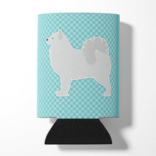 Load image into Gallery viewer, Samoyed Checkerboard Blue Can or Bottle Hugger BB3759CC