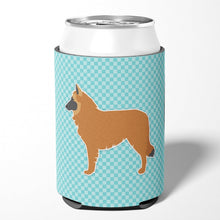 Load image into Gallery viewer, Belgian Shepherd Checkerboard Blue Can or Bottle Hugger BB3761CC