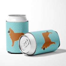 Load image into Gallery viewer, Belgian Shepherd Checkerboard Blue Can or Bottle Hugger BB3761CC