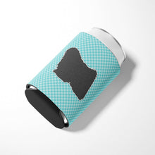 Load image into Gallery viewer, Puli Checkerboard Blue Can or Bottle Hugger BB3763CC