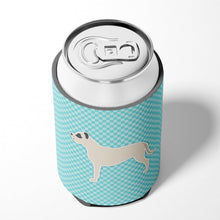Load image into Gallery viewer, Dogo Argentino Checkerboard Blue Can or Bottle Hugger BB3767CC