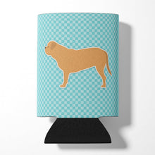 Load image into Gallery viewer, Dogue de Bordeaux Checkerboard Blue Can or Bottle Hugger BB3770CC