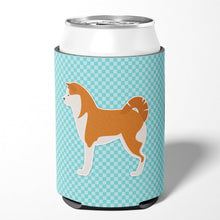 Load image into Gallery viewer, Akita Checkerboard Blue Can or Bottle Hugger BB3772CC