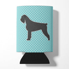 Load image into Gallery viewer, Giant Schnauzer Checkerboard Blue Can or Bottle Hugger BB3773CC